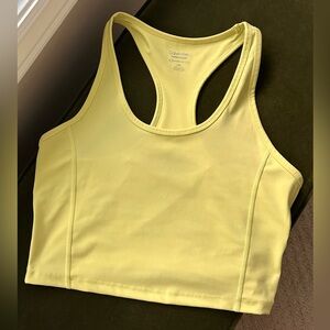 Calvin Klein Light Yellow Sports Tank